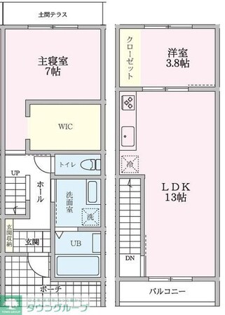 riverside terraceの物件間取画像